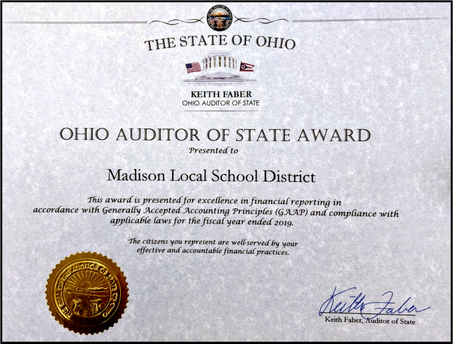 Ohio Auditor of State Award